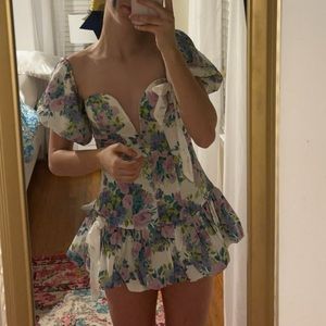 Love of lemons mini dress formal with bows